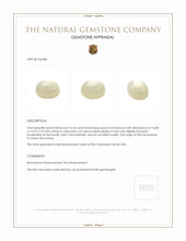 14.65 Ct. Cabochon Moonstone from Ceylon (Sri Lanka) Appraisal