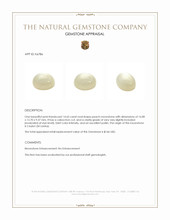 14.65 Ct. Cabochon Moonstone from Ceylon (Sri Lanka) Appraisal