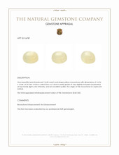 16.00 Ct. Yellow Cabochon Moonstone from Ceylon (Sri Lanka) Appraisal