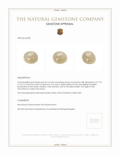 20.16 Ct. Cabochon Moonstone from Ceylon (Sri Lanka) Appraisal