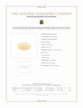 11.01 Ct. Yellow Cabochon Moonstone from Ceylon (Sri Lanka) Scan Report