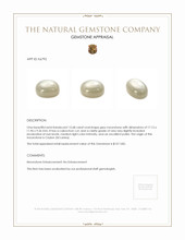 15.68 Ct. Cabochon Moonstone from Ceylon (Sri Lanka) Appraisal