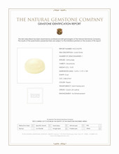 10.59 Ct. Yellow Cabochon Moonstone from Ceylon (Sri Lanka) Scan Report