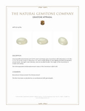 26.90 Ct. Cabochon Moonstone from Ceylon (Sri Lanka) Appraisal