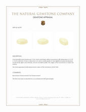 12.05 Ct. Cabochon Moonstone from Ceylon (Sri Lanka) Appraisal