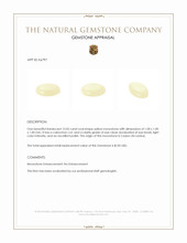 12.05 Ct. Cabochon Moonstone from Ceylon (Sri Lanka) Appraisal