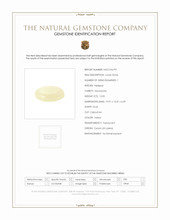 12.05 Ct. Yellow Cabochon Moonstone from Ceylon (Sri Lanka) Scan Report