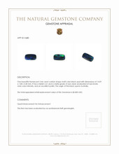 3.46 Ct. Black Opal from Australia Appraisal