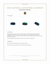 3.46 Ct. Multi Color Black Opal (Dark Opal) from Australia Appraisal