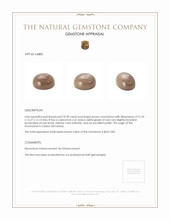 32.49 Ct. Cabochon Moonstone from Ceylon (Sri Lanka) Appraisal