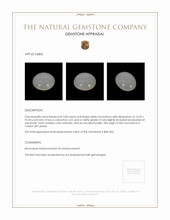 5.83 Ct. White Cabochon Moonstone from Ceylon (Sri Lanka) Appraisal