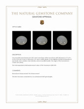 5.83 Ct. Cabochon Moonstone from Ceylon (Sri Lanka) Appraisal