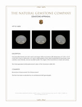 5.83 Ct. Cabochon Moonstone from Ceylon (Sri Lanka) Appraisal