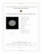 5.83 Ct. White Cabochon Moonstone from Ceylon (Sri Lanka) Scan Report