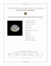 10.74 Ct. White Cabochon Moonstone from Ceylon (Sri Lanka) Scan Report
