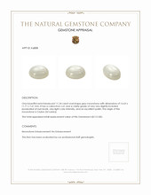 11.34 Ct. Cabochon Moonstone from Ceylon (Sri Lanka) Appraisal