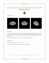 14.17 Ct. Cabochon Moonstone from Ceylon (Sri Lanka) Appraisal