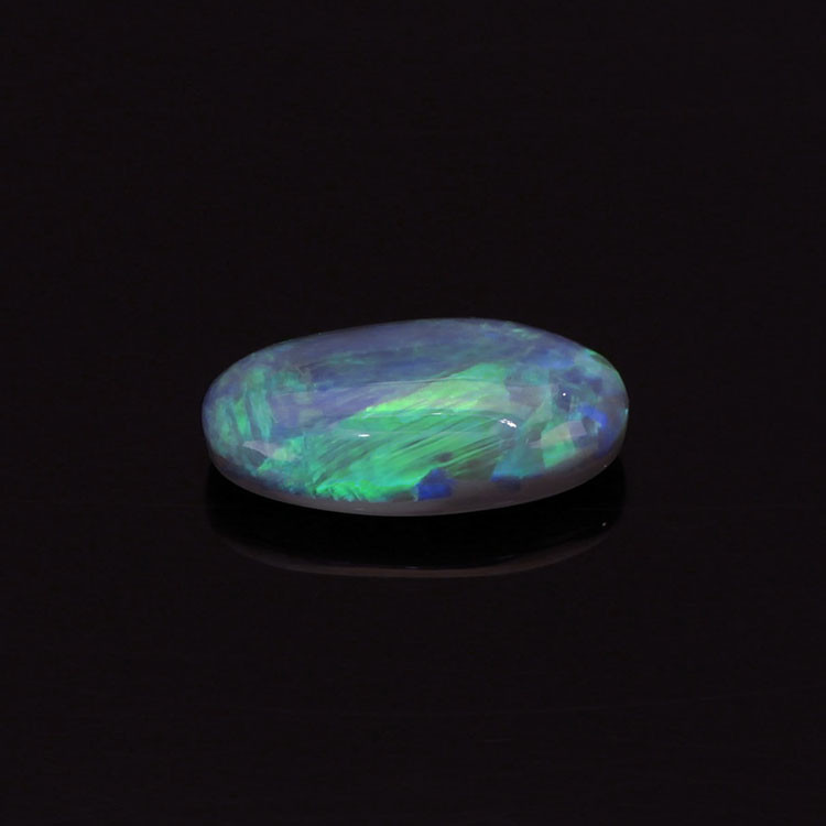 2.28 Ct. Cabochon Semi-Black Opal from Australia