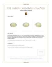 15.76 Ct. Cabochon Moonstone from Ceylon (Sri Lanka) Appraisal