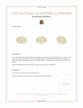 8.78 Ct. White Cabochon Moonstone from Ceylon (Sri Lanka) Appraisal