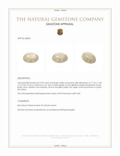 9.20 Ct. Cabochon Moonstone from Ceylon (Sri Lanka) Appraisal