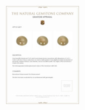 9.42 Ct. Brown Cabochon Moonstone from Ceylon (Sri Lanka) Appraisal