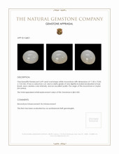 6.49 Ct. Cabochon Moonstone from Ceylon (Sri Lanka) Appraisal