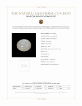 6.49 Ct. White Cabochon Moonstone from Ceylon (Sri Lanka) Scan Report