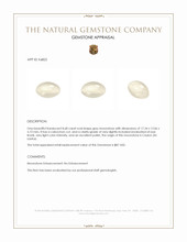 8.68 Ct. Cabochon Moonstone from Ceylon (Sri Lanka) Appraisal