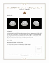 3.90 Ct. White Cabochon Moonstone from Ceylon (Sri Lanka) Appraisal