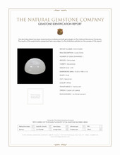 3.90 Ct. White Cabochon Moonstone from Ceylon (Sri Lanka) Scan Report