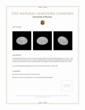 10.62 Ct. White Cabochon Moonstone from Ceylon (Sri Lanka) Appraisal