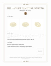 8.82 Ct. White Cabochon Moonstone from Ceylon (Sri Lanka) Appraisal