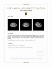 6.18 Ct. Cabochon Moonstone from Ceylon (Sri Lanka) Appraisal