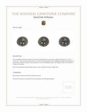 8.50 Ct. Black Cabochon Moonstone from Ceylon (Sri Lanka) Appraisal