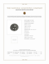 8.50 Ct. Black Cabochon Moonstone from Ceylon (Sri Lanka) Scan Report
