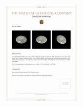 8.66 Ct. Cabochon Moonstone from Ceylon (Sri Lanka) Appraisal