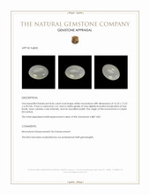 8.66 Ct. Cabochon Moonstone from Ceylon (Sri Lanka) Appraisal