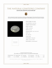 8.66 Ct. White Cabochon Moonstone from Ceylon (Sri Lanka) Scan Report