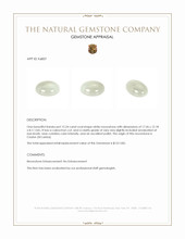 12.24 Ct. Cabochon Moonstone from Ceylon (Sri Lanka) Appraisal