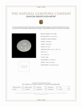 8.52 Ct. White Cabochon Moonstone from Ceylon (Sri Lanka) Scan Report