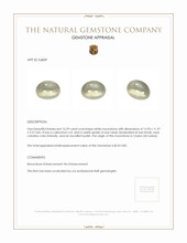 13.29 Ct. Grey Cabochon Moonstone from Ceylon (Sri Lanka) Appraisal