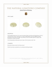 18.10 Ct. Cabochon Moonstone from Ceylon (Sri Lanka) Appraisal