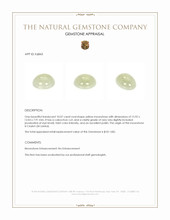 10.07 Ct. Cabochon Moonstone from Ceylon (Sri Lanka) Appraisal