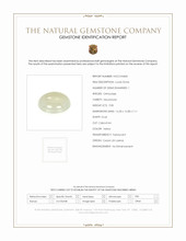 9.85 Ct. White Cabochon Moonstone from Ceylon (Sri Lanka) Scan Report