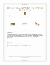 0.75 Ct. Tourmaline from Mozambique Appraisal