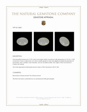 13.70 Ct. Cabochon Moonstone from Ceylon (Sri Lanka) Appraisal