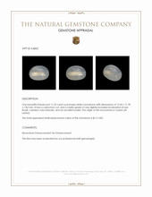 11.23 Ct. Cabochon Moonstone from Ceylon (Sri Lanka) Appraisal