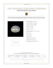 11.23 Ct. White Cabochon Moonstone from Ceylon (Sri Lanka) Scan Report