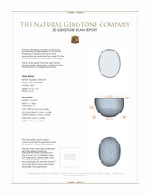 11.23 Ct. Cabochon Moonstone from Ceylon (Sri Lanka) 3 D Scan Report